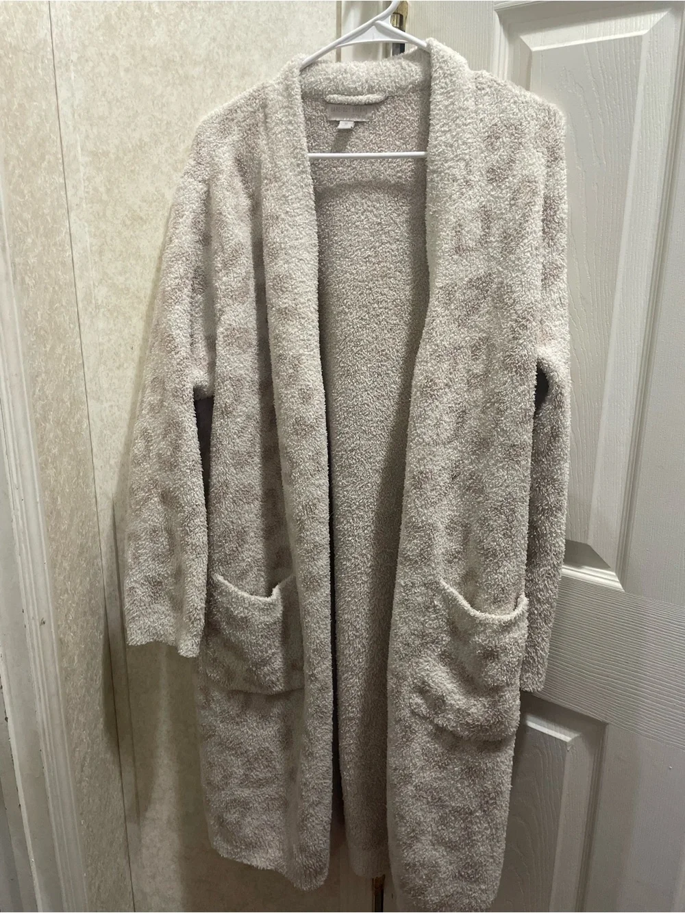 Barefoot Dreams Cozy Open-Front Longline Cardigan Sweater - Cream